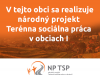 Národný projekt Terénna sociálna práca v obciach I